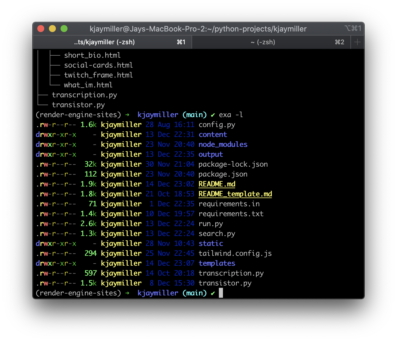 My Terminal with the Dracula Theme